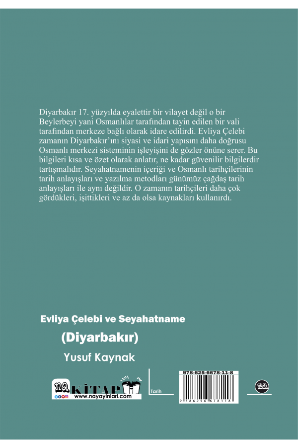 Evliya Çelebi Ve Seyahatname (Diyarbakır)