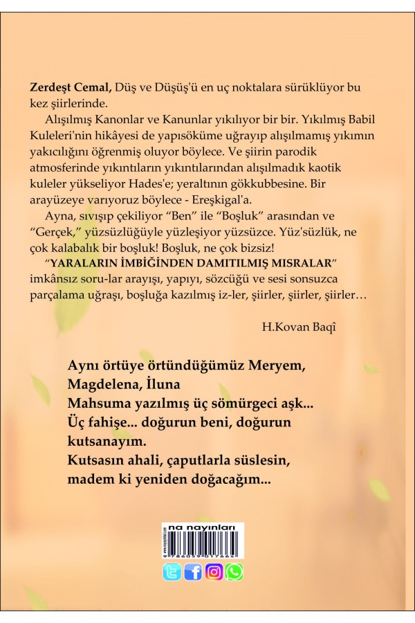 Yaraların İmbiğinden Damıltılmış Mısralar
